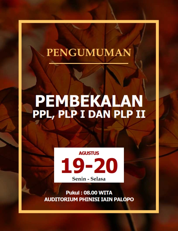 Pengumuman Penempatan Mahasiswa PPL 2019