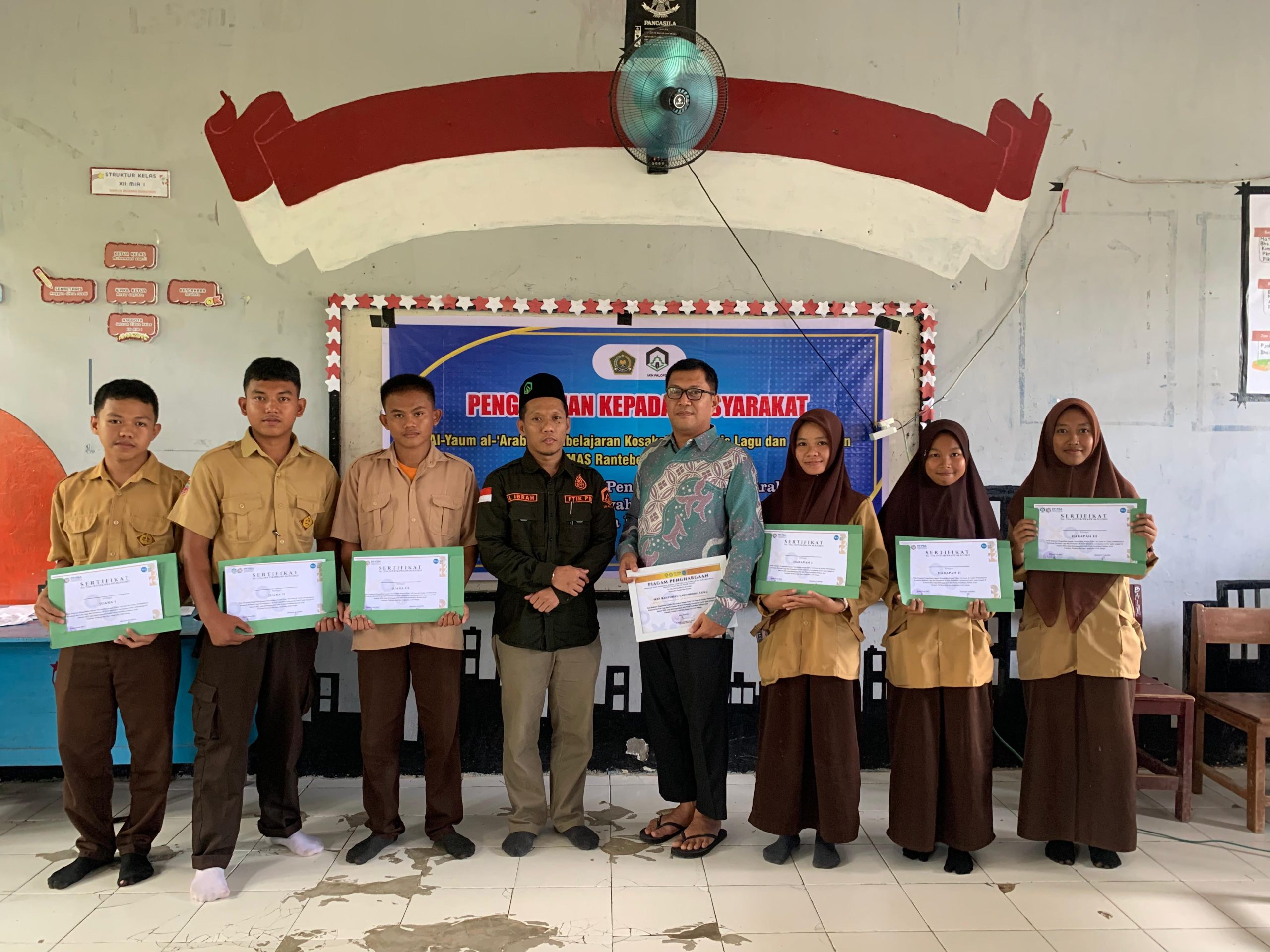 Pengabdian kepada Masyarakat Prodi PBA di MA Rantebelu Larompong Luwu